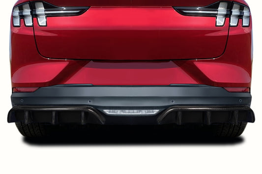 2021-2022 Ford Mustang Mach-E Carbon Creations Mystic Rear Diffuser - 2 Pieces