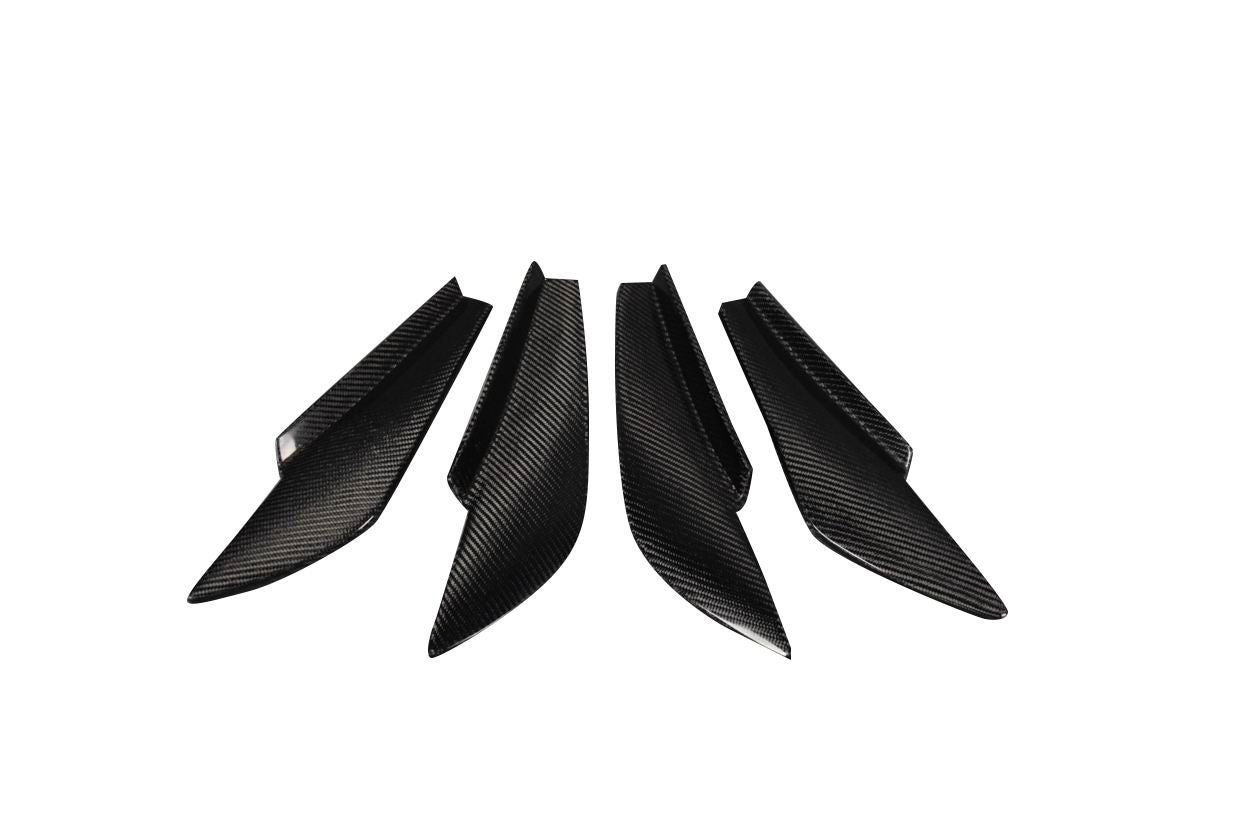 2022-2025 Toyota GR86 / Subaru BRZ Carbon Creations GT Competition Rear Bumper Canards - 4 Pieces
