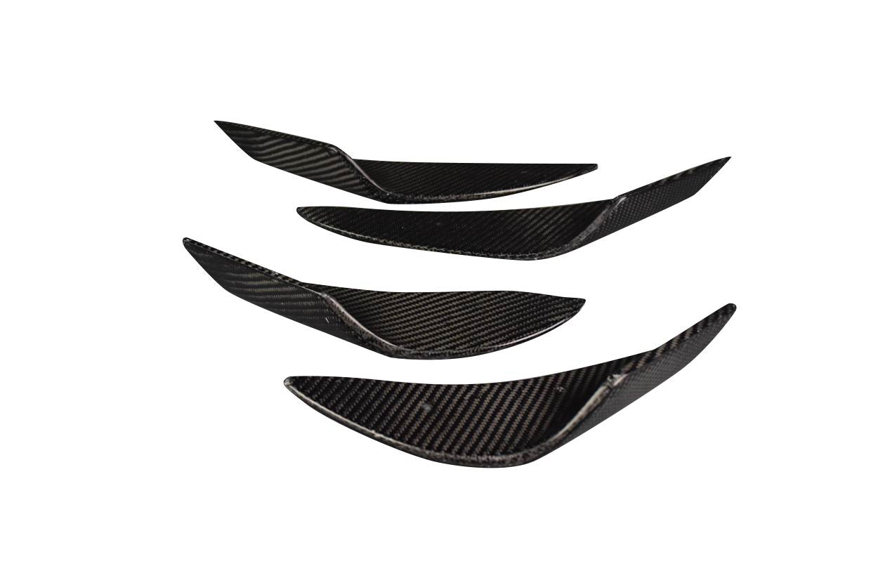 2022-2025 Toyota GR86 / Subaru BRZ Carbon Creations GT Competition Front Bumper Canards - 4 Pieces