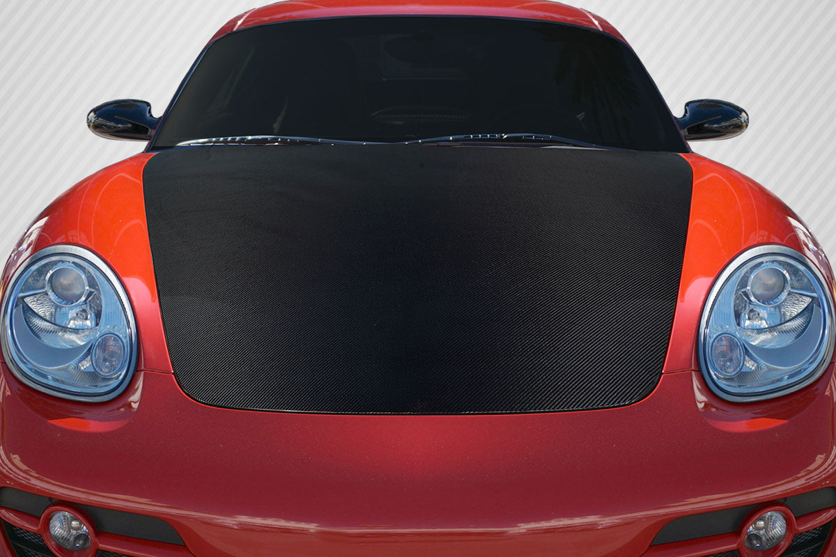 2006-2012 Porsche Cayman Carbon Creations OEM Look Carbon Fiber Hood