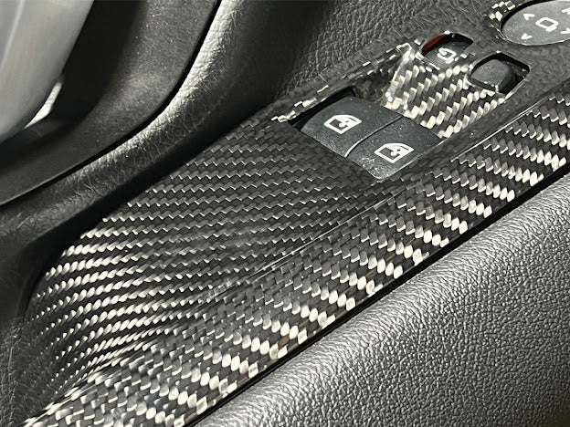 2020-Up Toyota GR Supra A90 | Factory Style DRY CARBON FIBER Side Door Window Switch Panel Cover