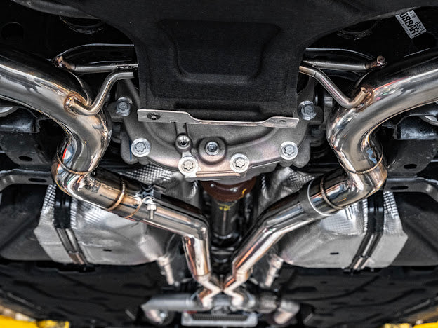 2024-Up Ford Mustang GT 5.0L | T-304 Straight Through Cat Back Dual Tips Exhaust