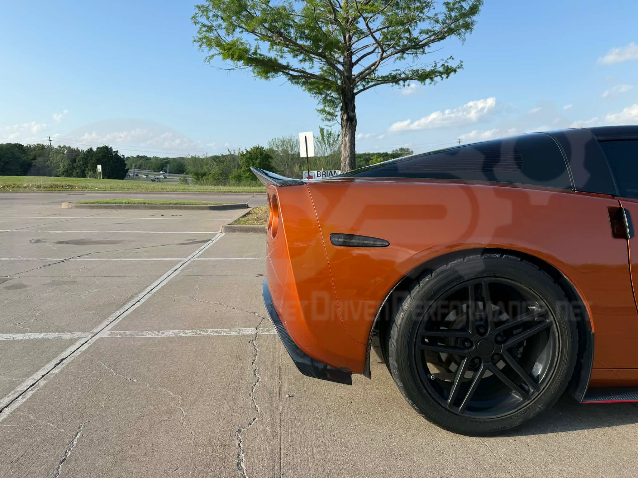 2005-2013 CHEVROLET CORVETTE C6 | SDP AGGRESSIVE STYLE  CARBON FIBER REAR TRUNK LID WING SPOILER