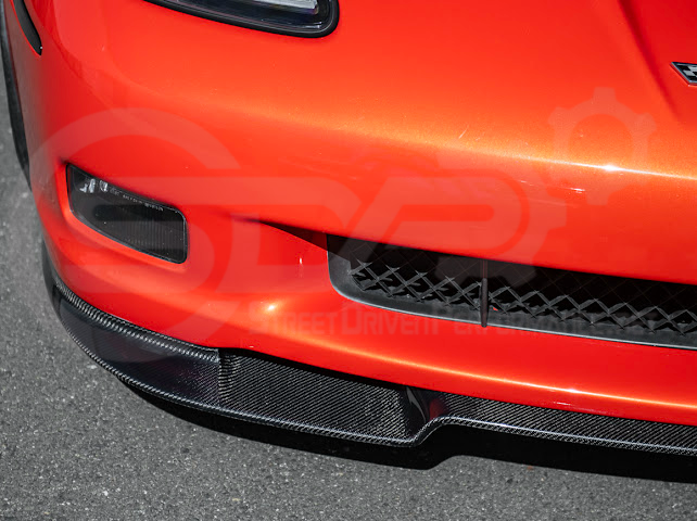 2005-2013 C6 Corvette - 427 /Grand Sport / Z06 / ZR1 | ZRA1 Style Front Splitter Lip Ground Effects (Carbon Fiber or Primer Black)