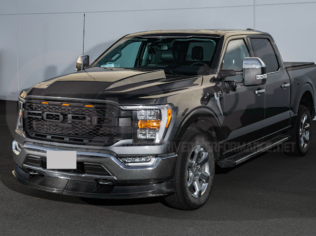 2021-Up Ford F-150 | SDP Performance CARBON FIBER 2Pcs Front Bumper Lip Splitter Ground Effects