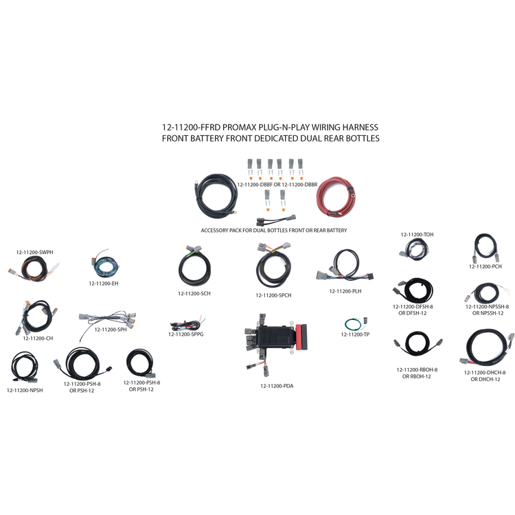 ProMax Plug-N-Play Wiring Harness - Battery Front � Dedicated Front � Rear Bottle Location � Dual Bottles