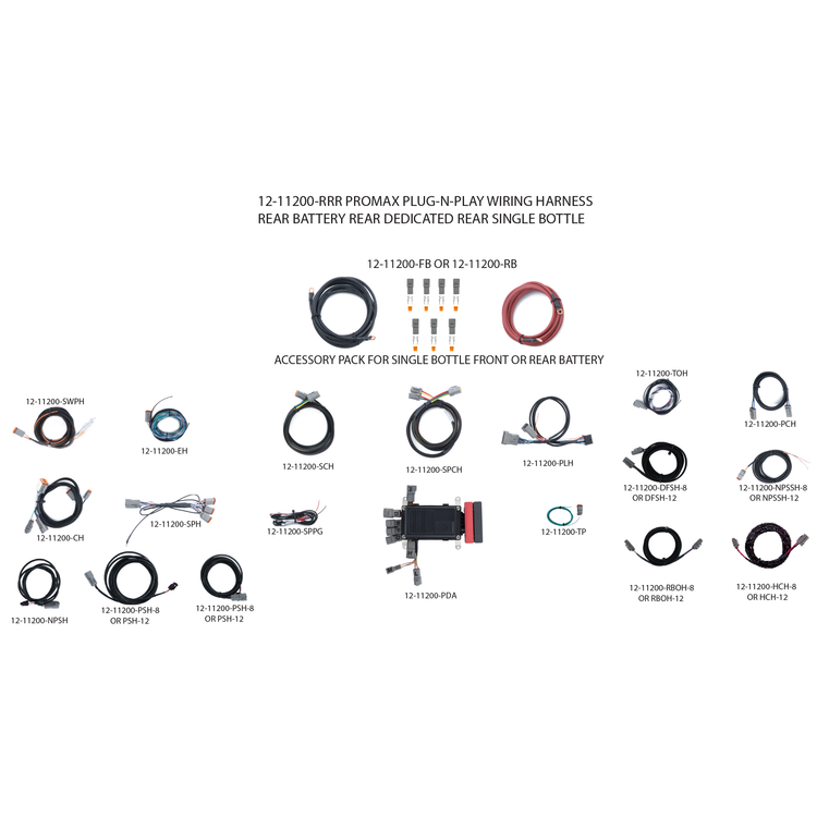 ProMax Plug-N-Play Wiring Harness - Battery Rear � Dedicated Rear- Rear Bottle Location