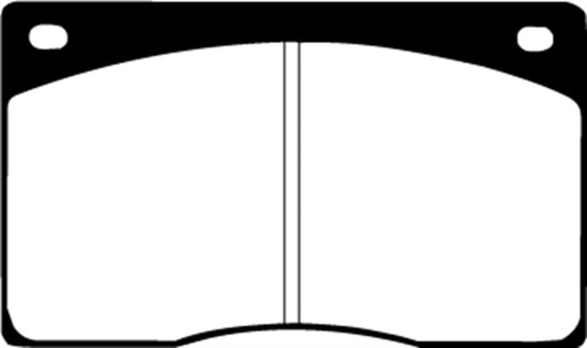 EBC Ultimax2 front brake pads for Jaguar XJS 4.0 (1991-1993), OE style, showing the brake pad set with friction material.