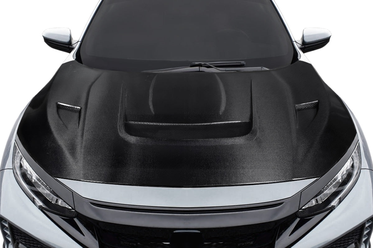 2017-2021 Honda Civic TypeR Carbon Creations Volt Hood - 1 Piece