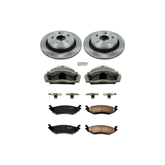 PowerStop rear OE brake calipers for 2019-2021 Ram 1500 Classic Autospecialty brake kit with calipers installed.