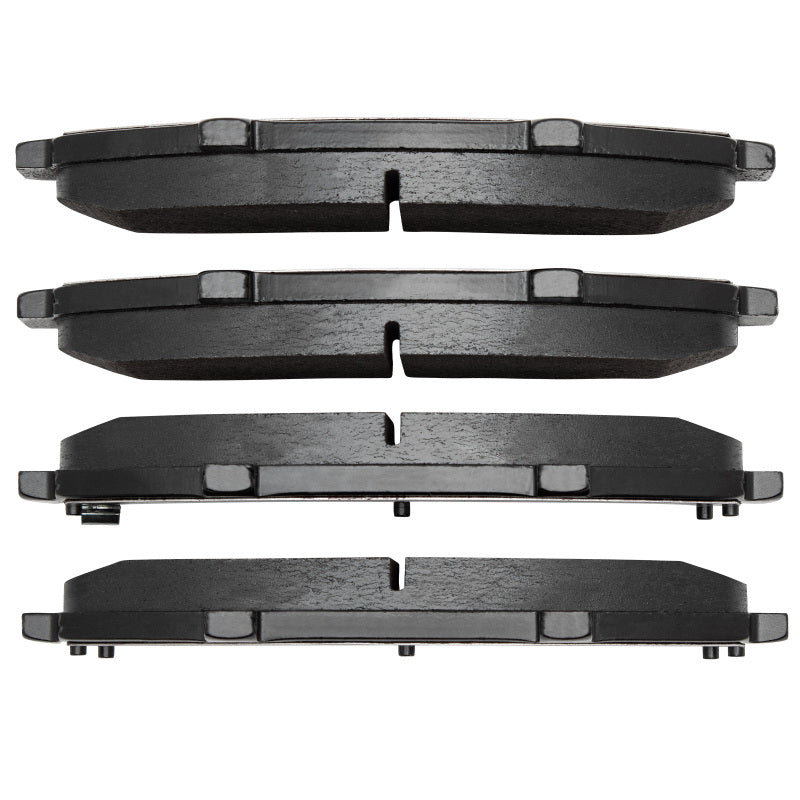 Front R1 Optimum OE brake pads for Ford Explorer 1995-2002 by R1 Concepts, showing the new brake pad set with metal backing plates.