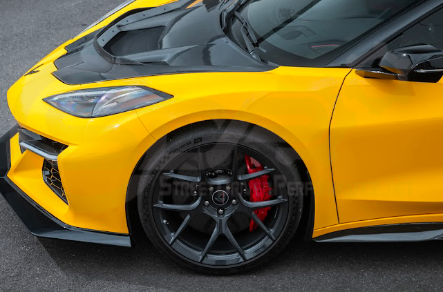 2023-Up Corvette C8 Z06 | Z07 Extended Package CARBON FIBER Front Lip Splitter Ground Effects