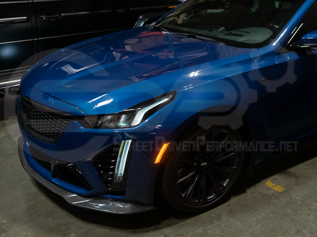 2020-Up Cadillac CT5 | Front Bumper Amber LED Reflector Light Side Marker Pair (Clear, Amber or Smoke Lens)