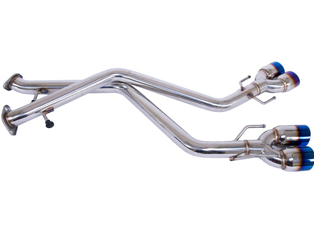 2017-2020 LEXUS IS200T IS300 IS350 MUFFLER DELETE AXLE BACK QUAD BURNT TIPS EXHAUST