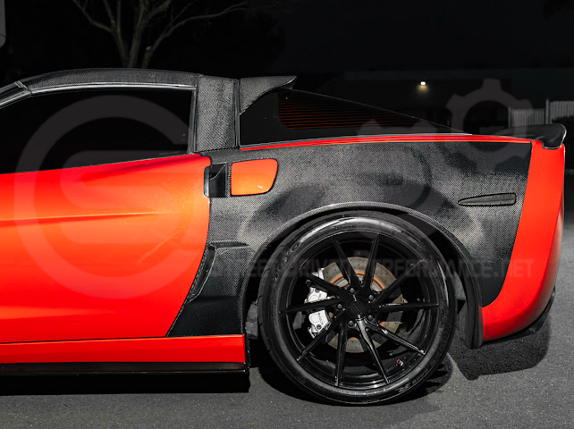 2005-2013 CHEVROLET CORVETTE C6 | SDP PERFORMANCE CARBON FIBER REAR ROOF WING LID SPOILER