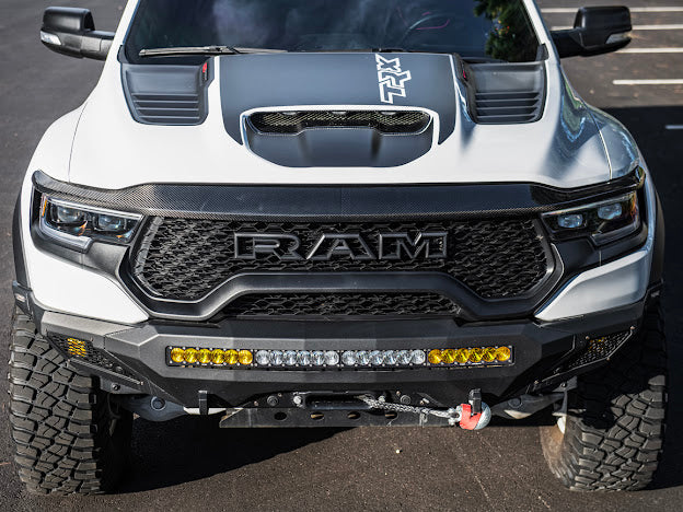 2019-UP RAM 1500 TRX CARBON FIBER FRONT AIR INTAKE HOOD SCOOP
