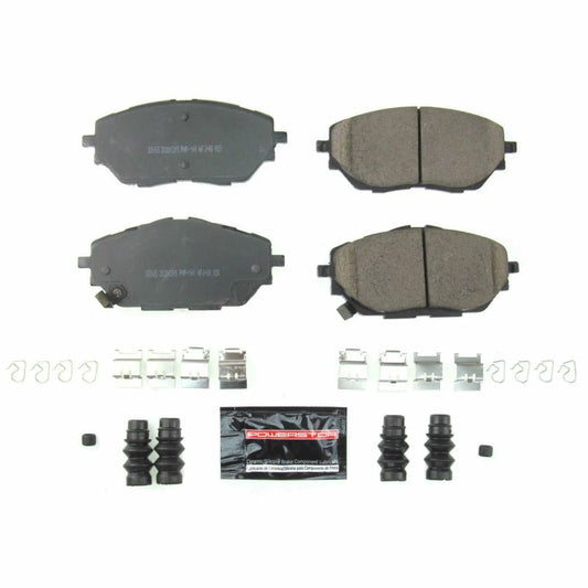 PowerStop Z23 Evolution sport brake pads with hardware for 2018-2019 Toyota C-HR front performance brake system