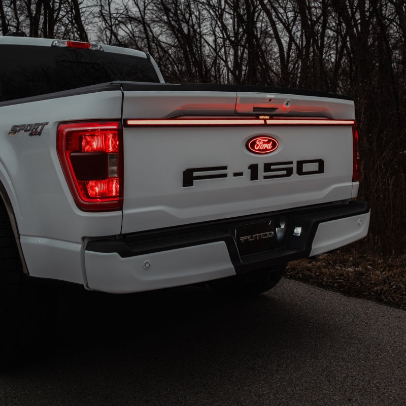 Putco Excalibur LED third tail light for 2021-2023 Ford F150 with OE LED taillights, no OBS, Tow Tech, or Access features.