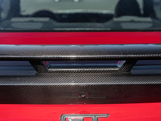 2024-Up Ford Mustang S650 | GT Style CARBON FIBER Rear Trunk Lid Wing & Spoiler Panel