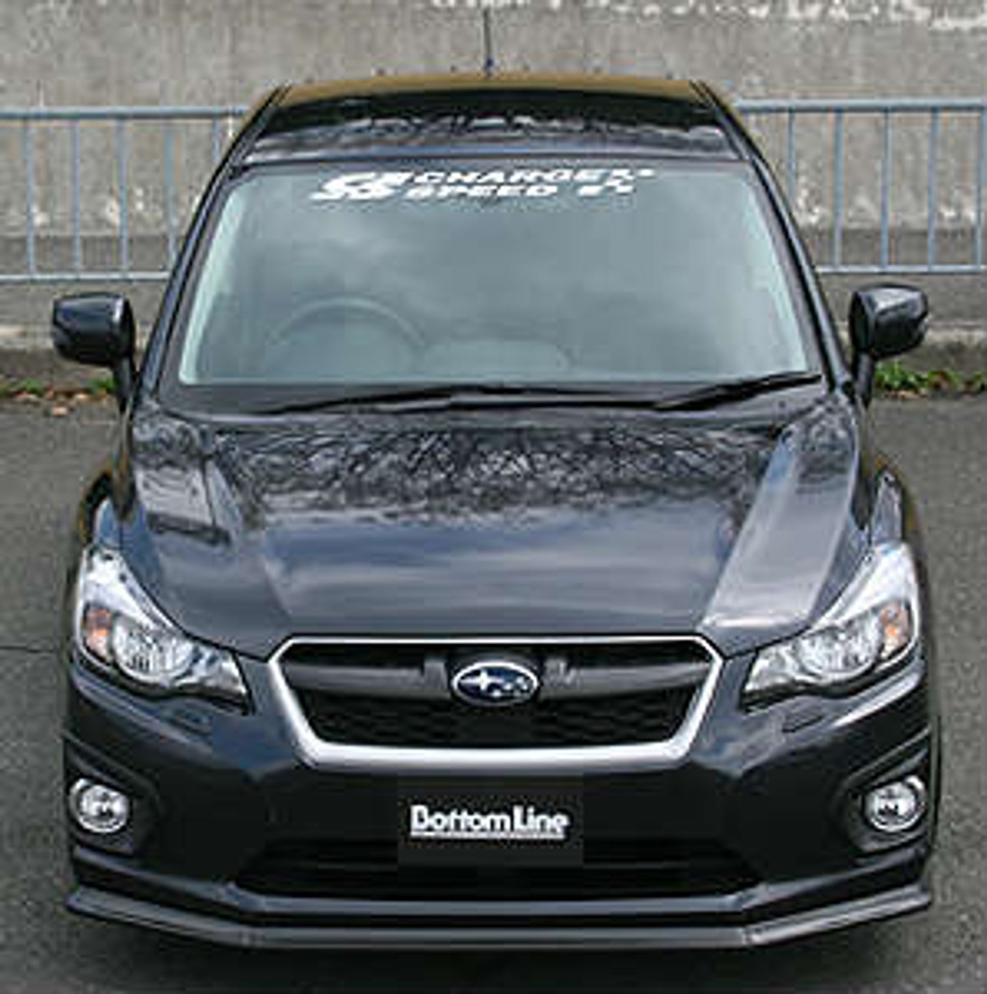 Charge Speed 2012-2015 Subaru Impreza Sedan GJ 4Dr Sedan Bottom Line Carbon Full Lip Kit NO OEM Side Skirts Model