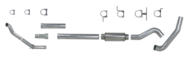 Diamond Eye Performance Turbo Back exhaust kit for 94-97 Ford 7.3L PowerStroke F250/F350 with carb equivalent standards, image shows installed system.
