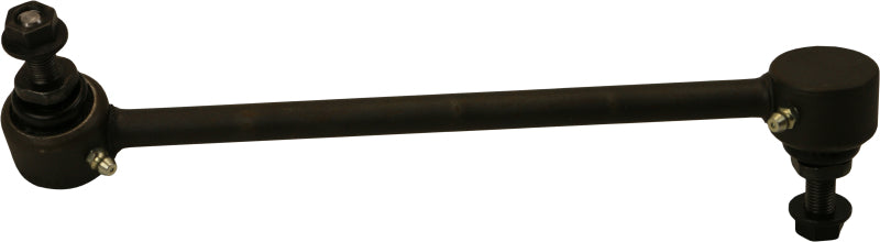 Moog front left sway bar endlink for Kia Spectra 2004-2009, showing the metal link with bushings for suspension stability.