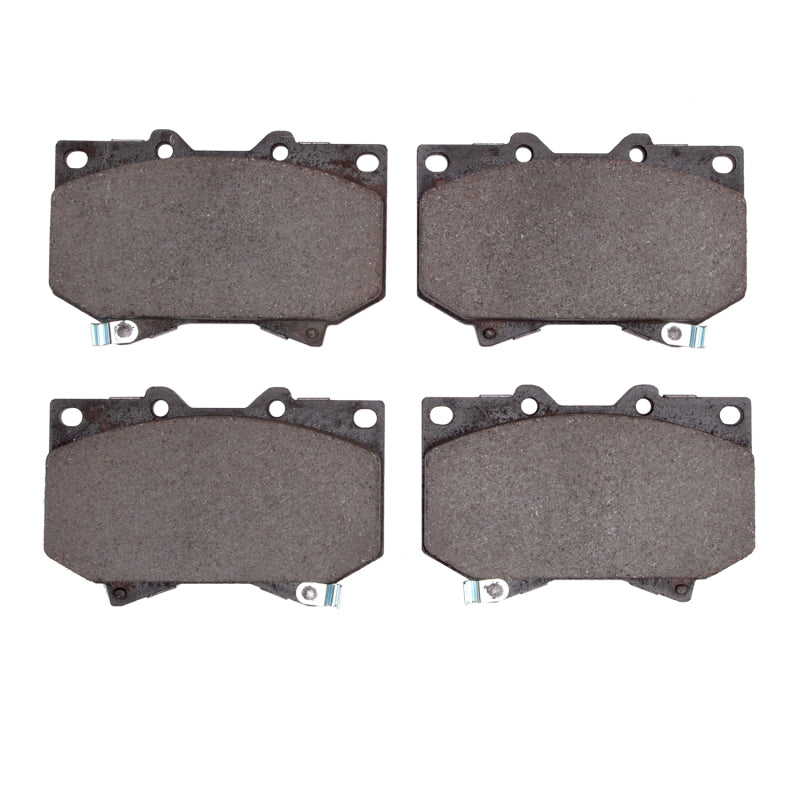 Toyota Tundra R1 Concepts OE ceramic brake pads, front view showing the brake pad material and mounting hardware.
