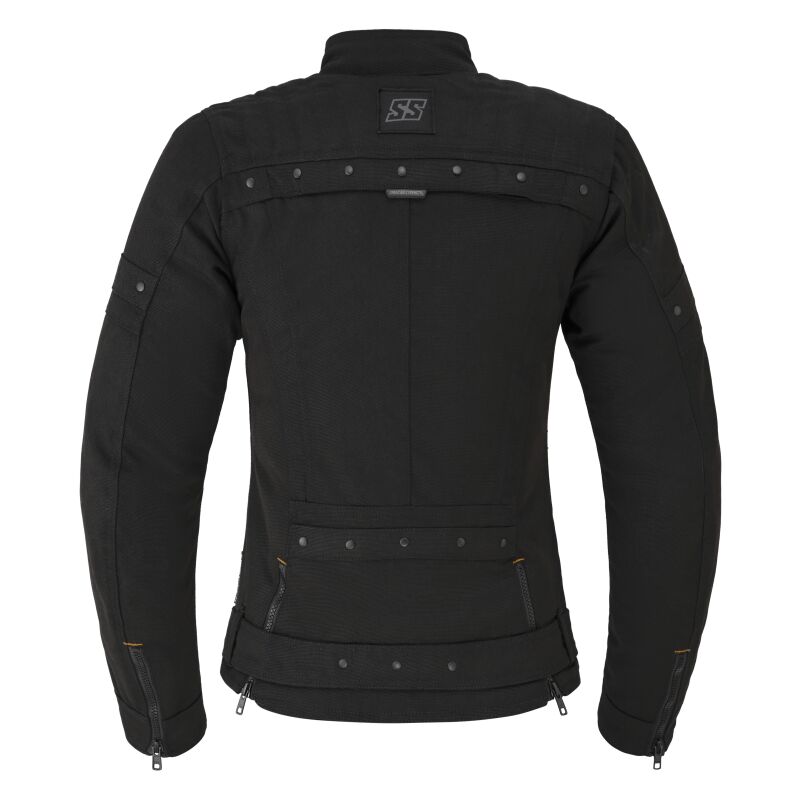 Speed and Strength Double Take Jacket 3.0 Women's black textile jacket in 3XL, shown flat with front view.