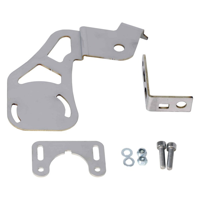 Ridetech headlight sensor bracket kit for 2021+ Ford F150 2WD/4WD with stock upper arms, shown with brackets and mounting hardware.
