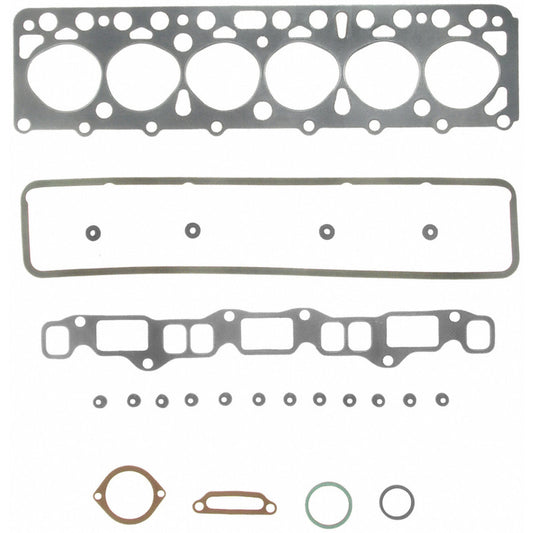Fel-Pro HS 21218 B-1 engine cylinder head gasket set with multiple gaskets and seals for vehicle engine repair.