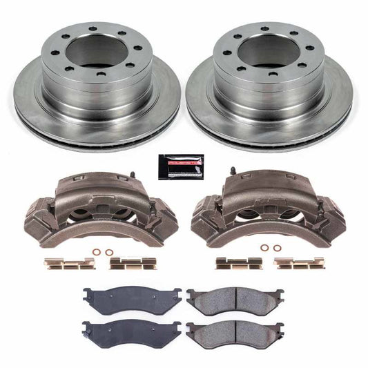 PowerStop OE brake kit for Dodge Ram 3500 rear, including brake calipers and hardware, part of Autospecialty series.
