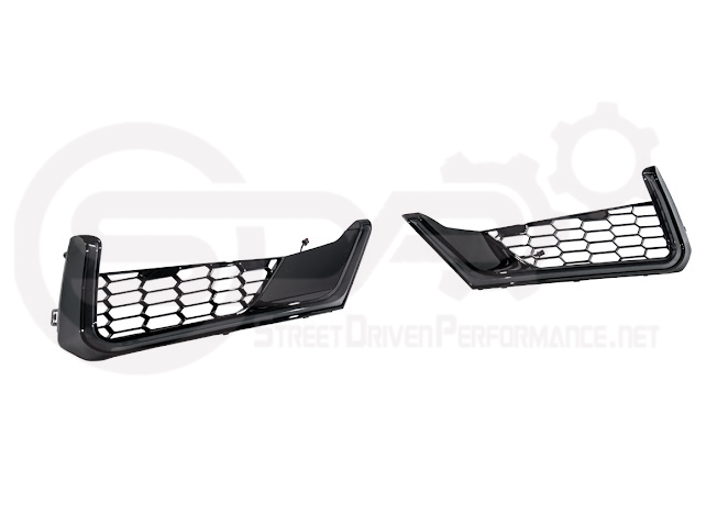 2024-Up For Mustang S650 Dark Horse Style Bumper | Side Intake LED Grille DRL Light Bar Pair