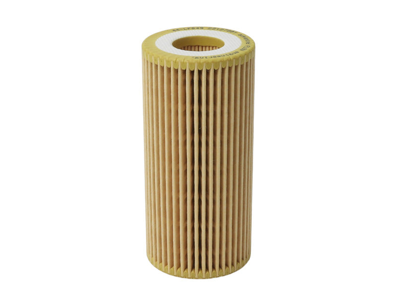 aFe Pro GUARD oil filter for Audi A3 A4 A5 A6 models, showing the black cylindrical filter with branding and metal cap