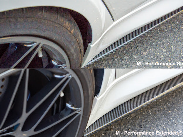 2014-2018 BMW F80 M3 | M-Performance Extended CARBON FIBER Side Skirts Extension Rocker Panel Ground Effects