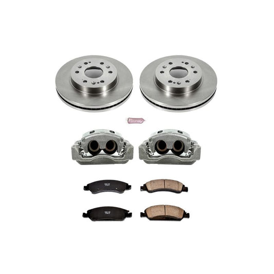 PowerStop OE brake calipers for GMC Yukon XL 2015-2020 front Autospecialty kit with calipers shown.