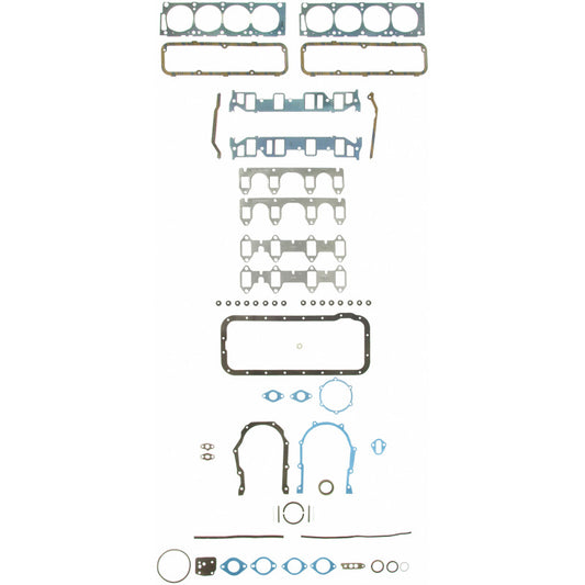 Fel-Pro Ford Thunderbird engine gasket set FS 8554 PT with multiple gaskets for engine sealing and repair.