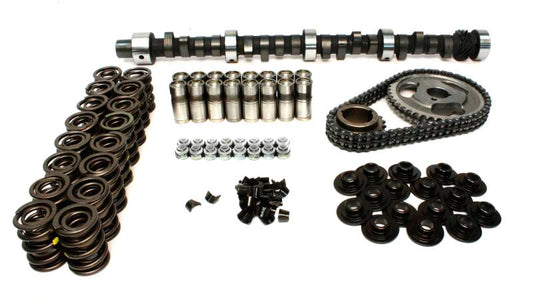 COMP Cams P8 270H camshaft kit showing two high-performance camshafts with detailed gear and lobes for engine modification