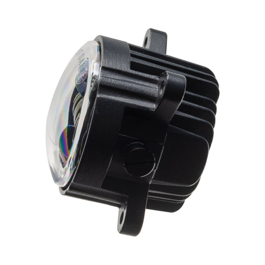 Oracle 60mm 15W Fog Beam LED emitter in 3000K, designed for fog lights, showcasing the bright LED light and compact design.