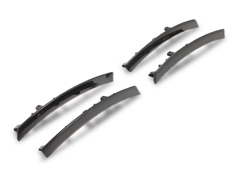 Raxiom smoked LED side markers for Chevrolet Corvette C7 2014-2019, featuring sleek, smoked lens and bright illumination.
