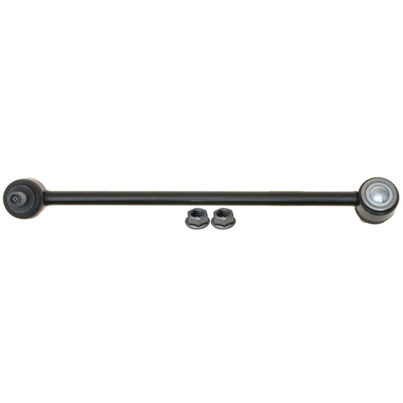 Moog front right sway bar endlink for Mercedes-Benz C250 (2010-2015) showing the metal link with rubber bushings.