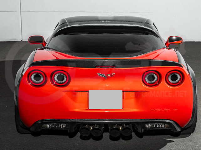 2005-2013 CHEVROLET CORVETTE C6 | SDP PERFORMANCE CARBON FIBER REAR ROOF WING LID SPOILER