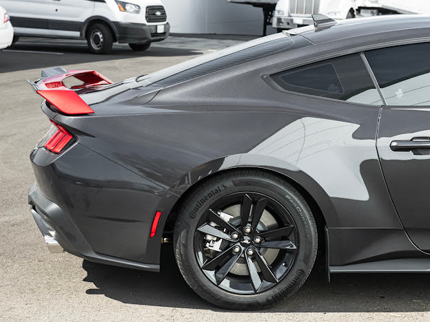 2024-Up Ford Mustang S650 | CARBON FIBER GT Performance Wing Rear Gurney Flap Spoiler *ADD-ON*