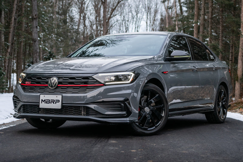 MBRP cat-back exhaust system for 2019-2021 VW Jetta GLI with dual rear exit and T304 stainless steel construction.
