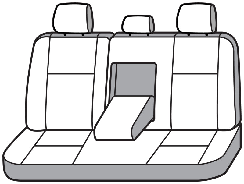Covercraft polycotton seat covers for Hyundai Sonata second row seats, custom-fit protective seat covers in black fabric.