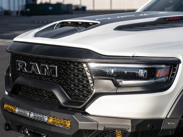 2019-UP RAM 1500 TRX CARBON FIBER FRONT AIR INTAKE HOOD SCOOP