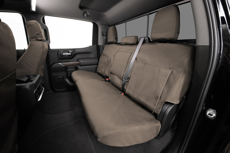 Covercraft Endura waterproof front seat covers for Toyota RAV4 26-inch models, custom-fit for front row seats.