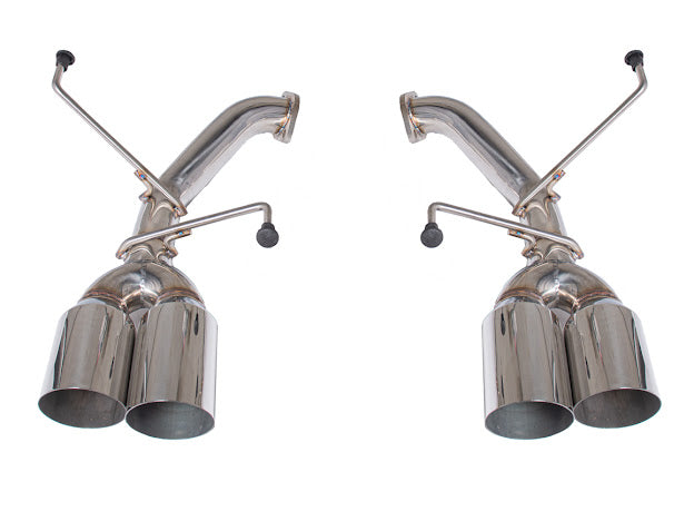 2022-UP SUBARU WRX | AXLE BACK MUFFLER DELETE DOUBLE WALL 4" QUAD TIPS EXHAUST (CHROME OR BURNT BLUE TIPS)