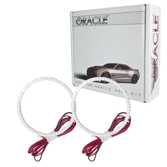 Oracle Lighting LED fog light halo kit for Toyota Tundra 2007-2013 with red accent rings, designed for improved visibility and style.