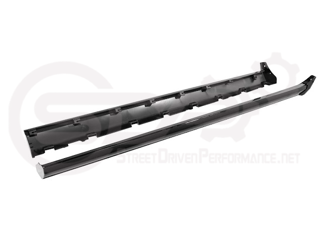 2010-2014 FORD S197 MUSTANG | GT500 STYLE SIDE SKIRTS EXTENSION PAIR ROCKER PANELS GROUND EFFECTS