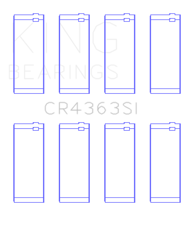 King Engine Bearings GM 134 DOHC Ecotec 2.2L Connecting Rod Bearings - Set of 8